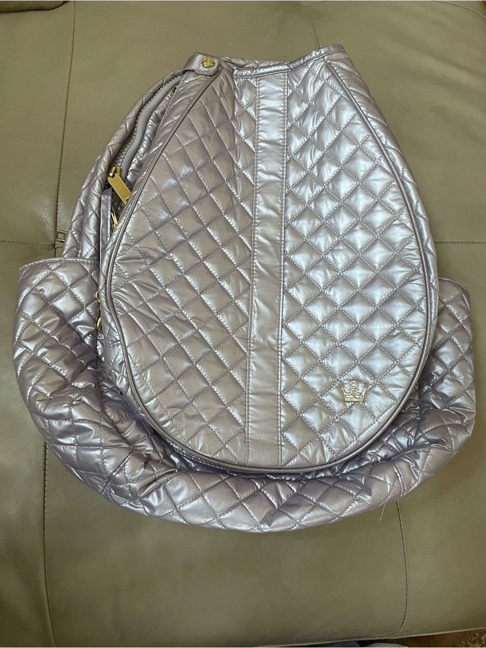 Oliver Thomas 24 + 7 Tennis Backpack, Lavender Quilted - Picture 2 of 13